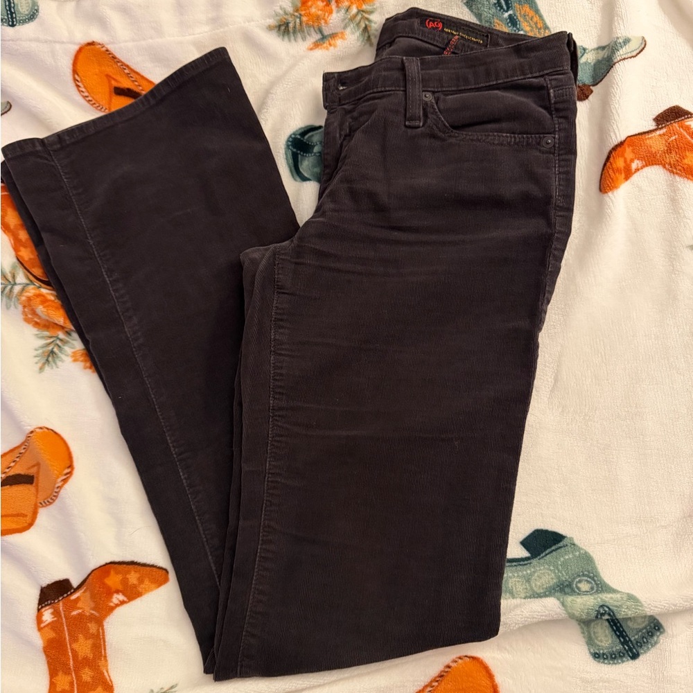 AG Adriano Goldschmied Gray Corduroy Pants